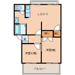 ハイツピーターラビットの物件間取画像